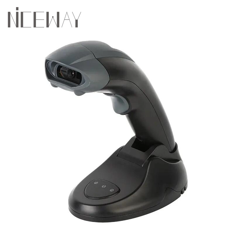 2D Industrial Cordless Qr Bar Code Reader Handheld Wireless Omnidirectional Barcode Scanner