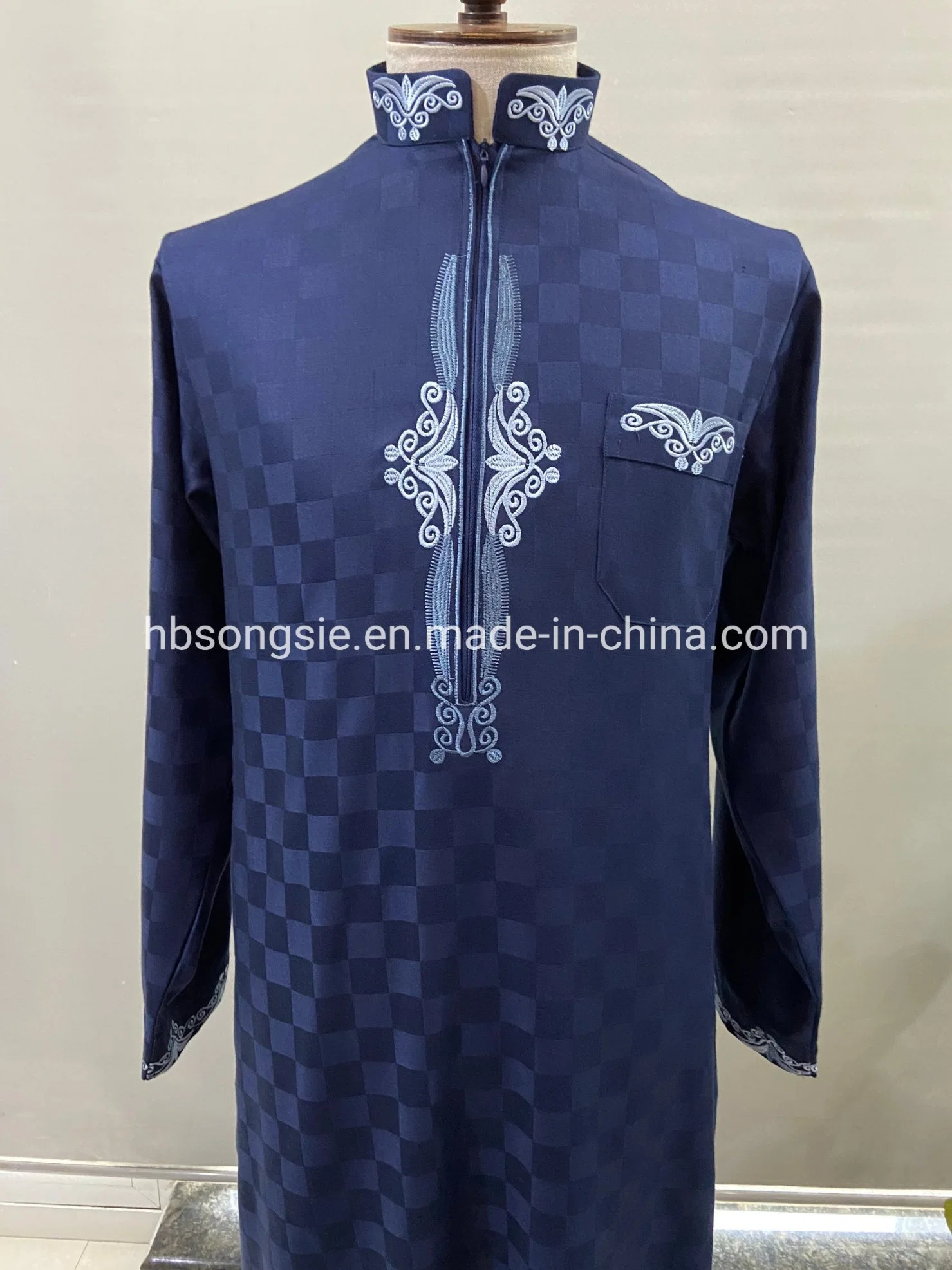 Traditional Tr Fabric Muslim Dress for Men Men's Abaya