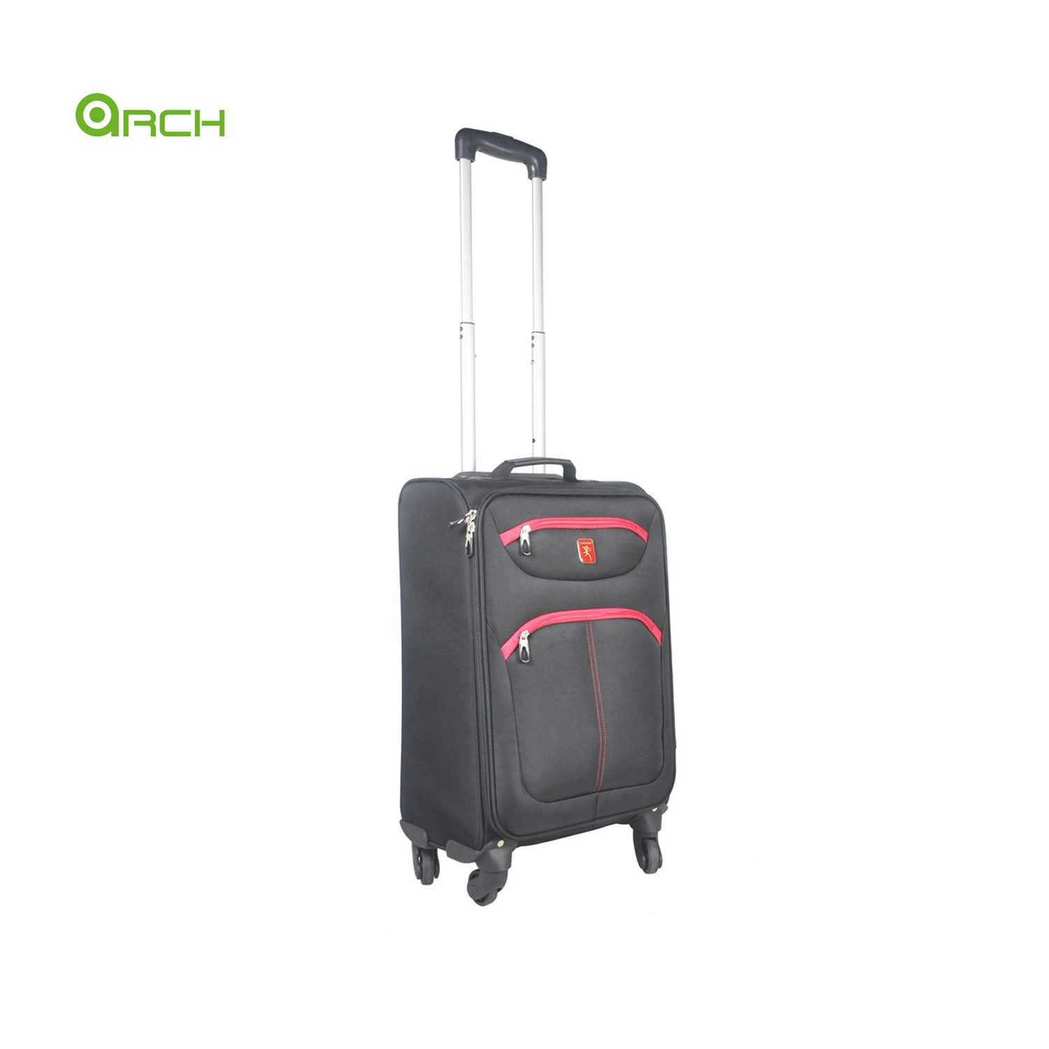 20" 24" 28" 3PCS Set Tapestry Material Trolley Case with Two Front Pockets Spinner Wheels Internal Trolley System