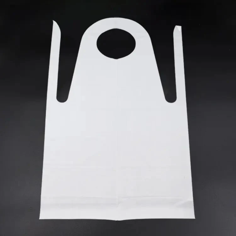 Eco-Friendly Waterproof Plastic Gown Band CPE Disposable Apron with Sleeves