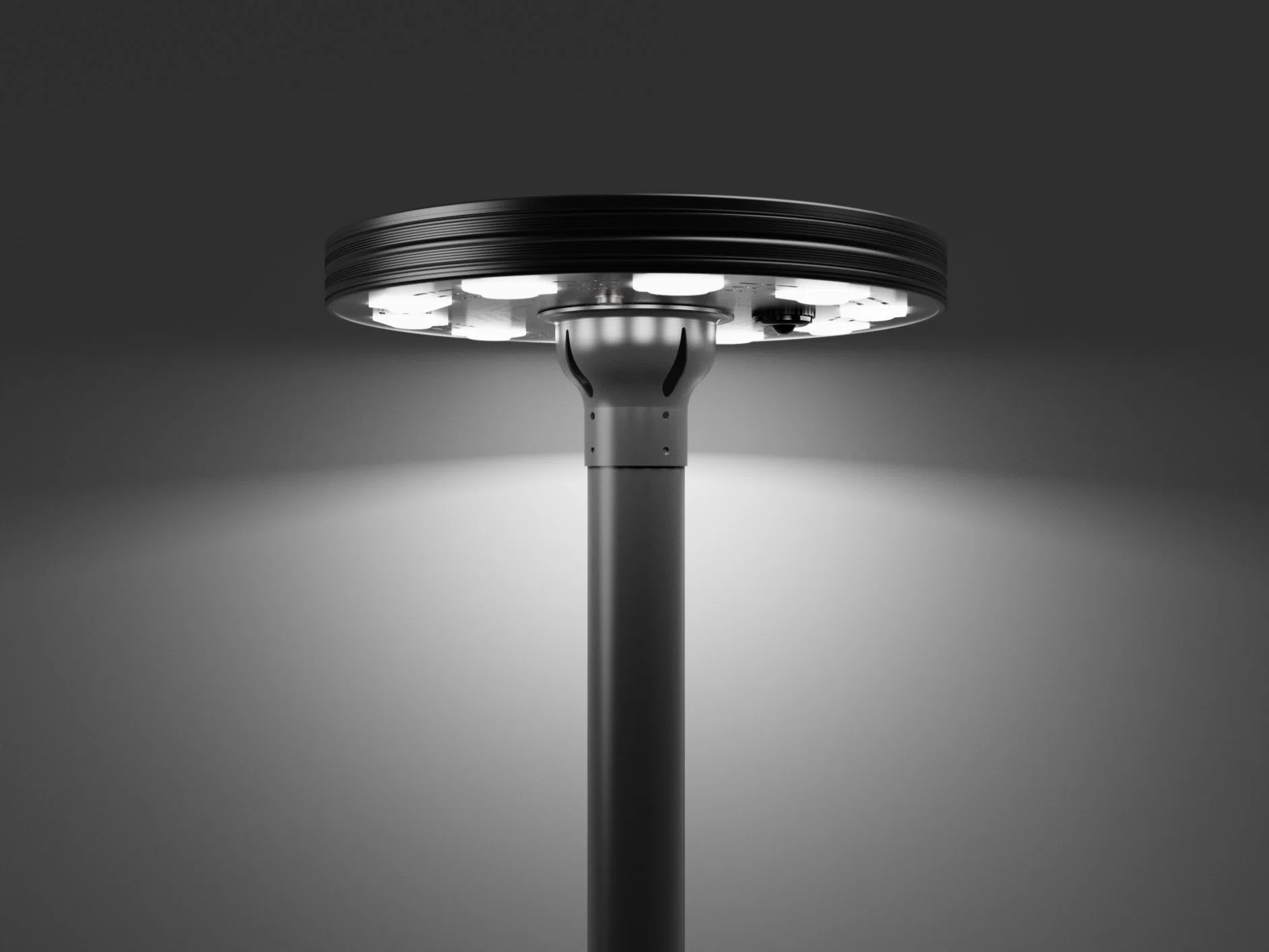 Nouveau design UFO Lumières solaires à détection de mouvement extérieures Lampe de jardin solaire.