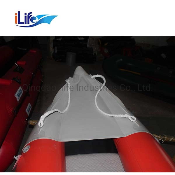 كاياك القاع الشفاف ILIFE، قارب صيد مزدوج، PC Rowing Canoe for Park