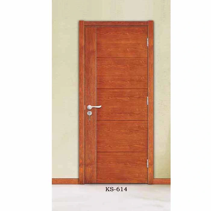 2023 de la puerta de la marca China Wholesale llanura modernos de madera maciza puerta principal de la puerta de la pintura barniz