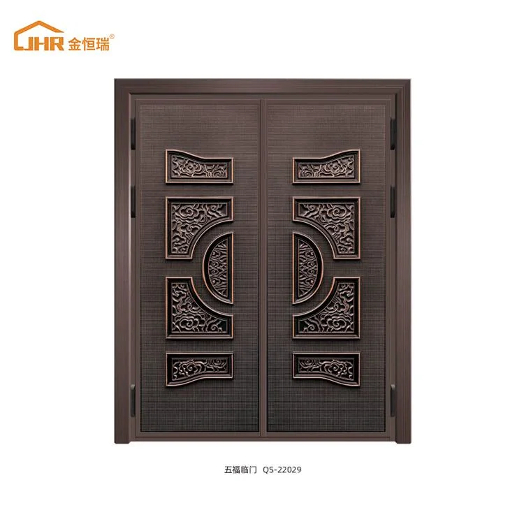 Fashion Exterior Security Front Wood Door American Style Custom Flat Interior Door