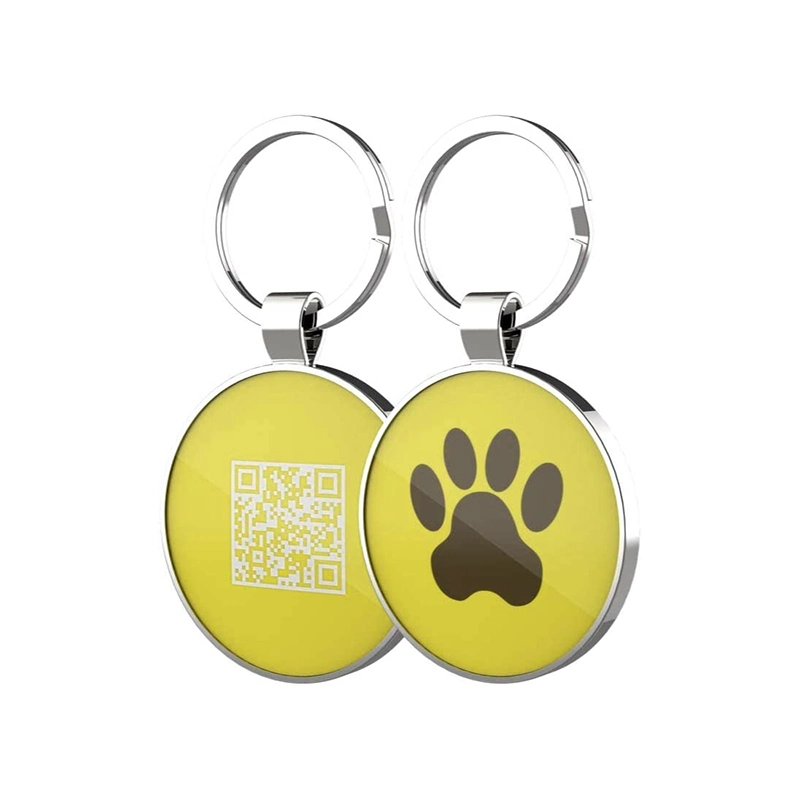 Étiquette de suivi des animaux de compagnie RFID d'impression personnalisée 13,56 MHz Étiquette d'identification des animaux de compagnie NFC Qr Code Collier électronique pour chien.