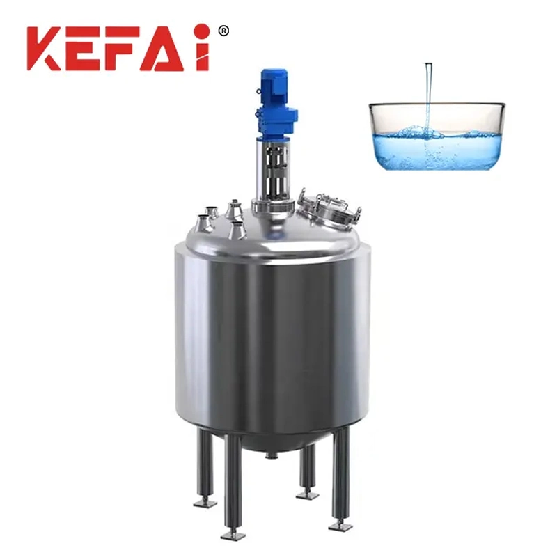 Kefai Cosmetic Liquid Paste 500L 1000L Electric Heating Mixing System Homogenizer Mixer