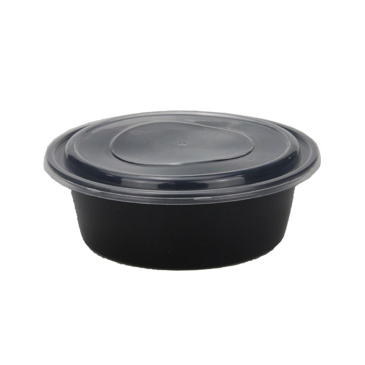 750ml Disposable Plastic Microwave Takeaway Food Meal Preparation Container for Food Packing Food Container Bowl