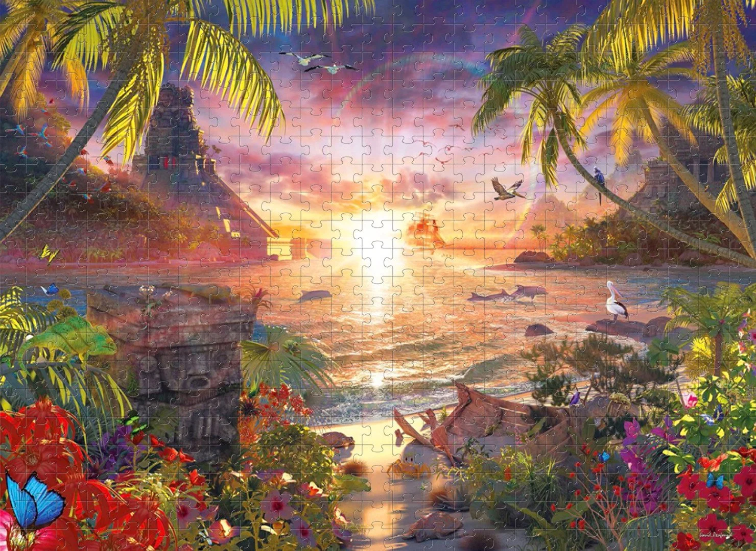 The Sunset Is Infinite Wholesale Wooden 8000 Piece Puzzles Intellectual Educational Children&prime; S Toys, Birthday Gifts, Customisable Patterns and Sizes.