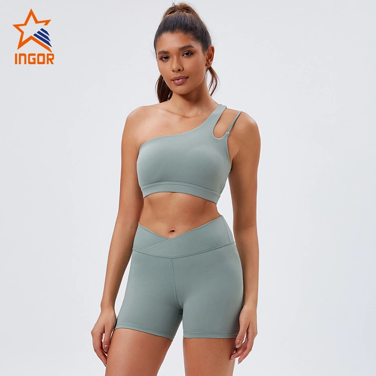 Vestuário de Fitness Inga Sportswear vestuário de ginásio personalizado fatos de ginásio vestuário de treino ativo vestuário de fitness para mulher, vestuário de sutiã de ioga de atletismo com marca privada