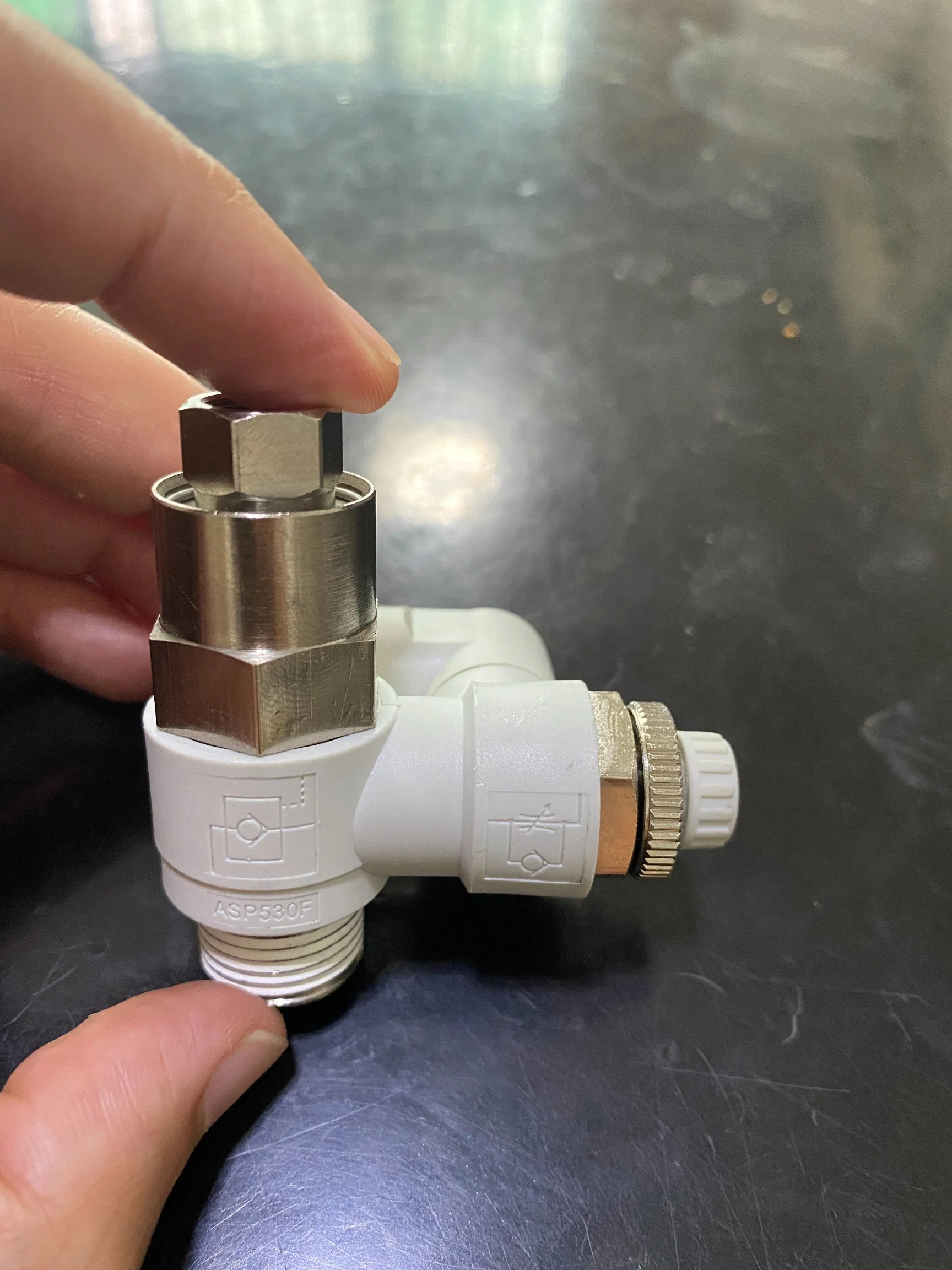 Hot Sale SMC Type Asp Series Pilot Speed Control Valve Pneumatic Fitting