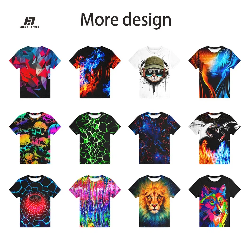 Aibort Wholesale/Supplier Custom Christmas T-Shirts Children and Santa Claus T-Shirts 3D Printed Anime Christmas Eve T-Shirts