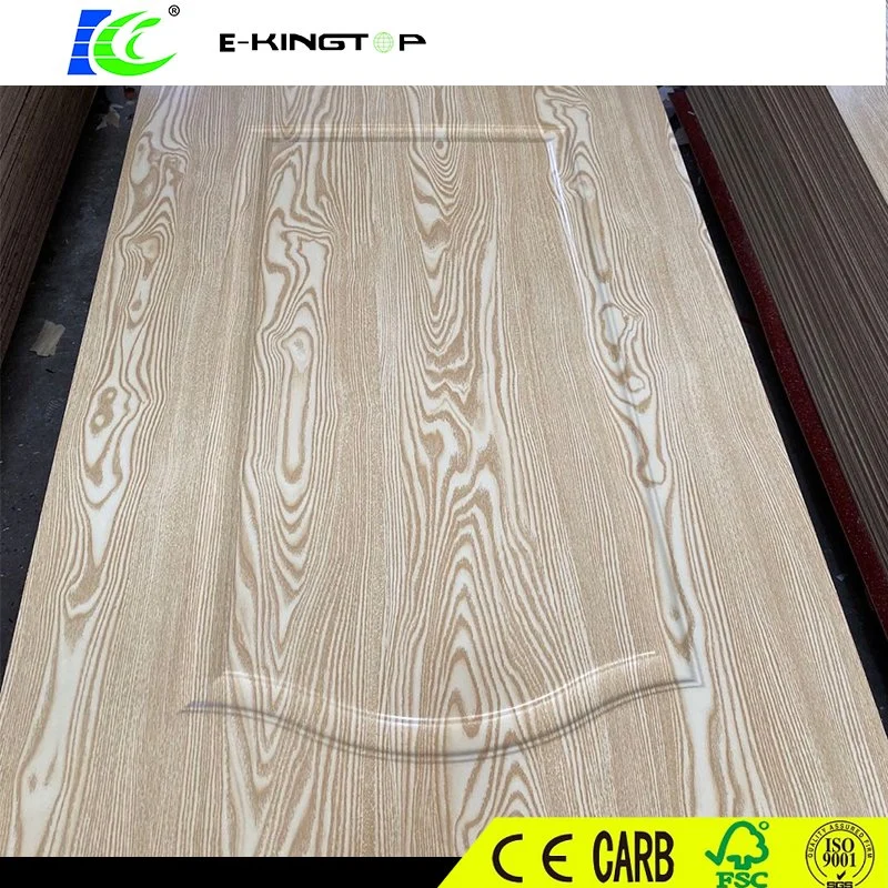 Natural Wood Veneers Oak /Sapele /Teak Molded HDF Door Skin of 3.0-4.0mm