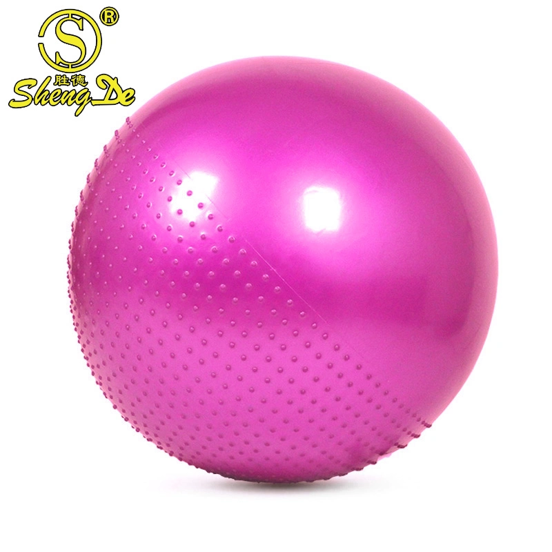 Fashion Sport Gym Printing Organic 4*6*9 PVC Foam Yoga Ball