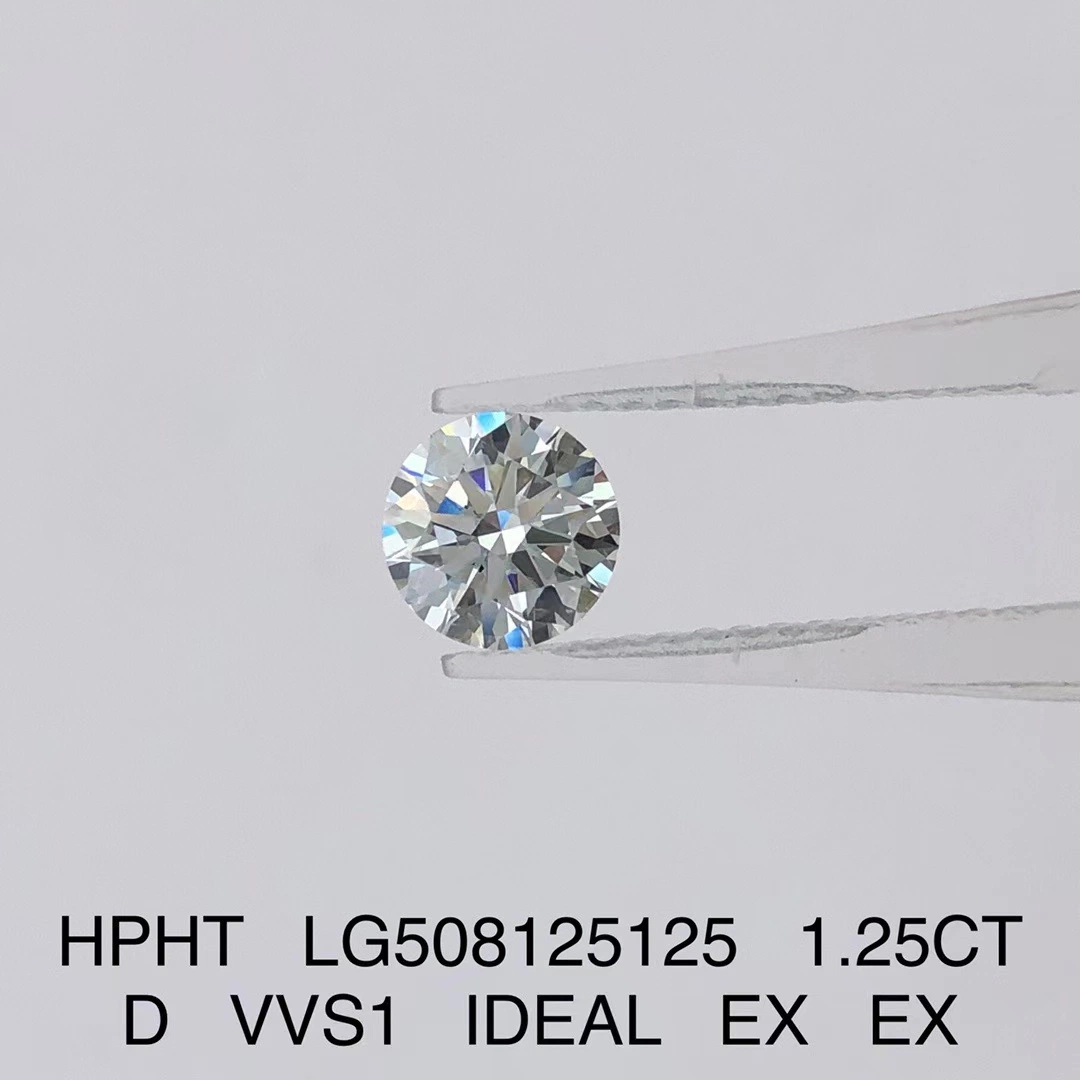 Messi Mayorista/Proveedor Joyas de 1,25CT D Vvs1 Laboratorio de diamante sintético redondo crecido