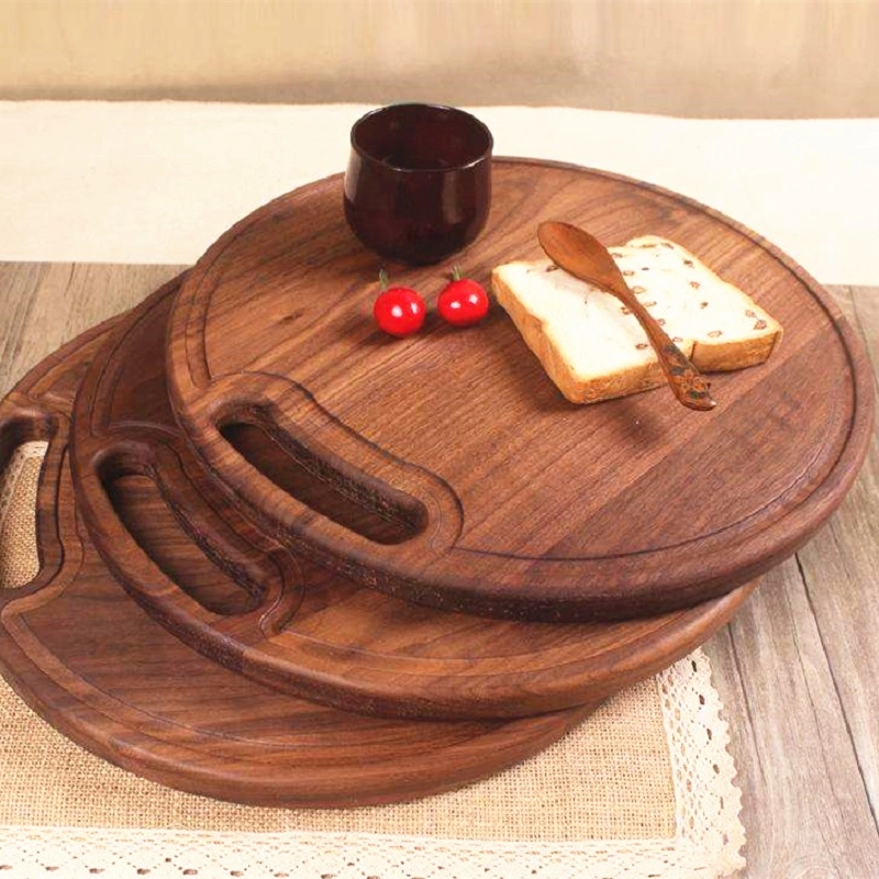 Multishaped Kitchen Black Walnut/Beech/Maple Bread Wood Cutting Board