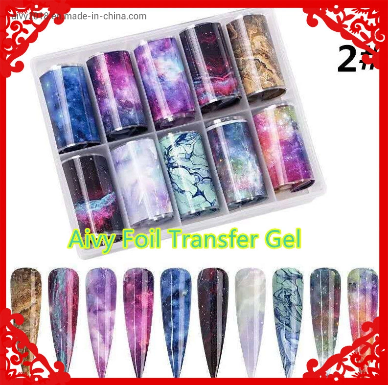 Clear Color Pure Nail Gel Polish LED/UV Lamp Transfer Foil Gel