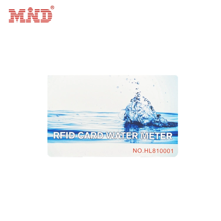 Factory Price Customized Printing RFID Chip Water Meter Charge Card