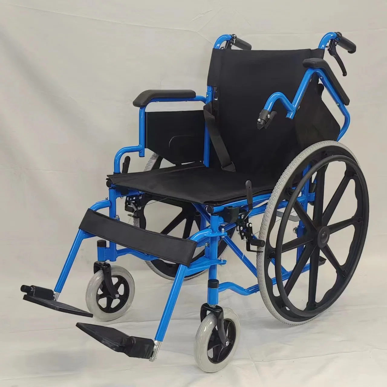 Durable and Convenient Manual Wheelchair with Folding Features and PU Tires