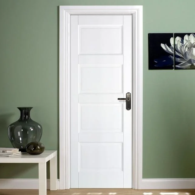 Prima Latest Design Modern Bedroom Door Solid Wood Door Interior Wooden Doors for House