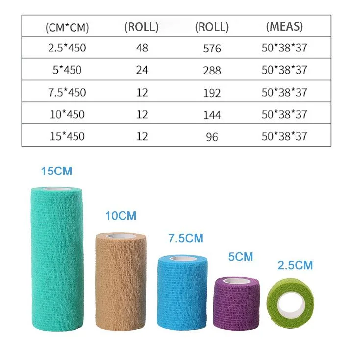 Consommables chirurgicaux médicaux bande adhésive non tissée, stérile, cohésive, médicale