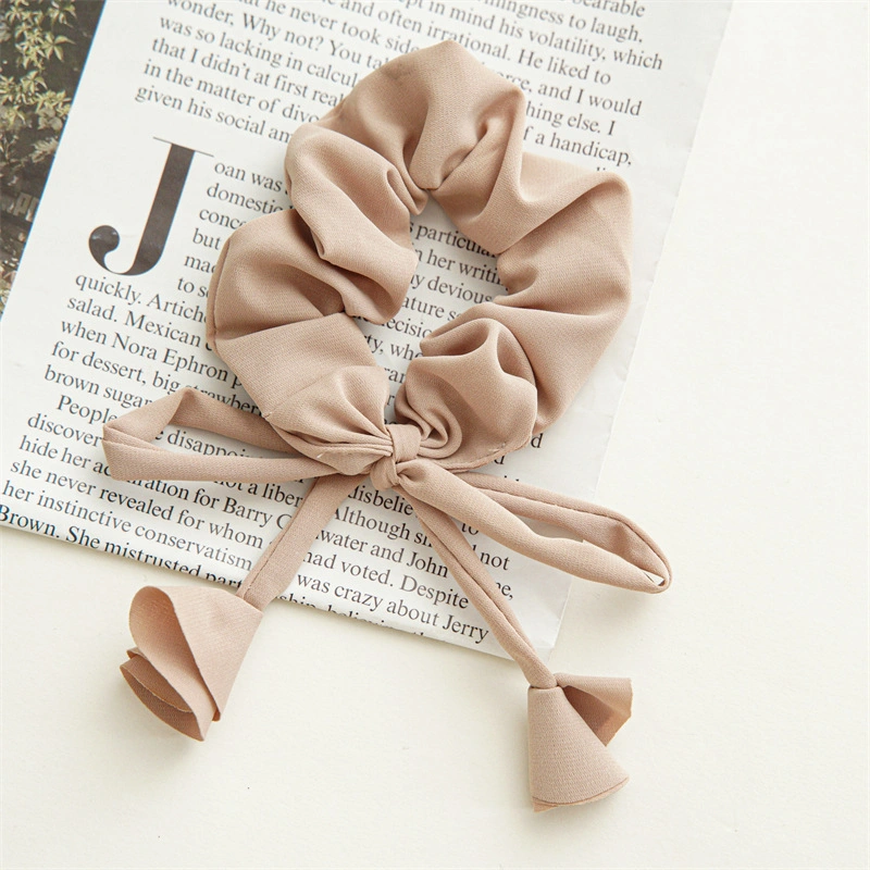 Новые Bowknot Tassel волос головы Scrunchie резиновую ленту съемные волосы веревки