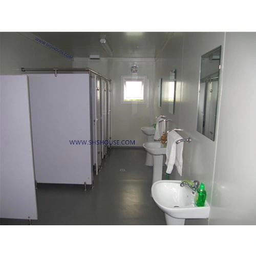 Ovable Prefabricated Steel Frame Flat Pack House Container for Toilet and Bathroom