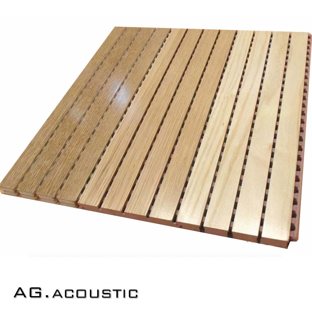 AG. Acoustic Decorative Customized Sound Proofing Wood Veneer Slat Panels