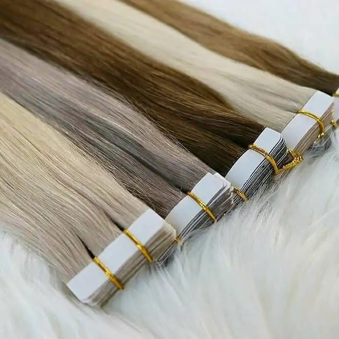 Denghao doble de la fábrica de cintas de pelo dibujados Extensiones de Cabello