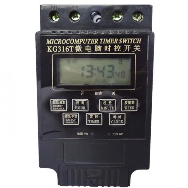 Programmierbare digitale Zeit für Mikrocomputer-Steuerschalter DIN Rail 25A Kg316t Schalter