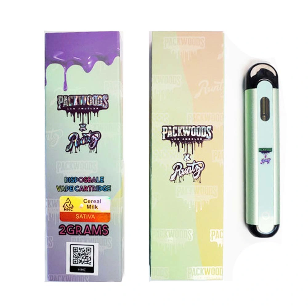 Packwoods original desechables desechables Runtz 2 gramo de Vape Cartucho Pen