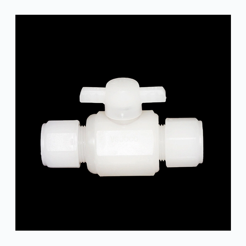 Water Regulating Valves Double Union Cock White Plastic PP PVDF Cock Ball Valve with Factory Price