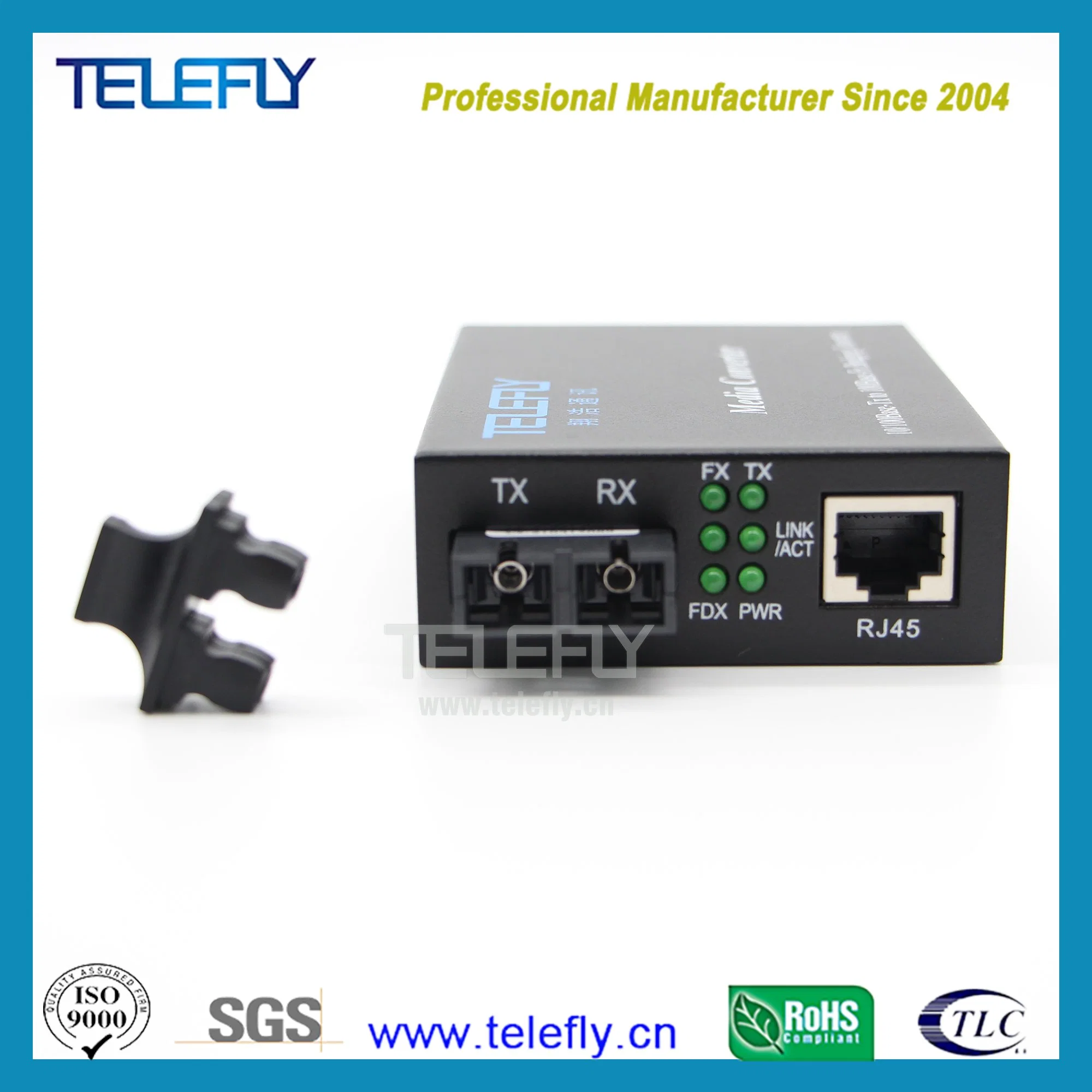 Fiber Optic Ethernet 100m Sc Dual China Media Converter for 120 Km