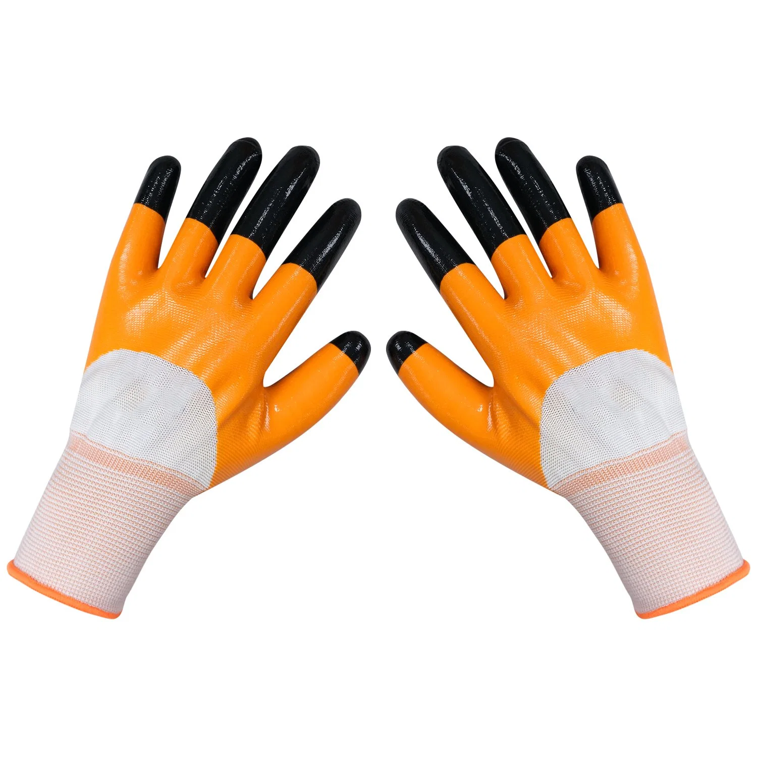 Factory Direct Sale Oil Proof Dipping Nylon Nitrile Coated Work Gloves for Construction