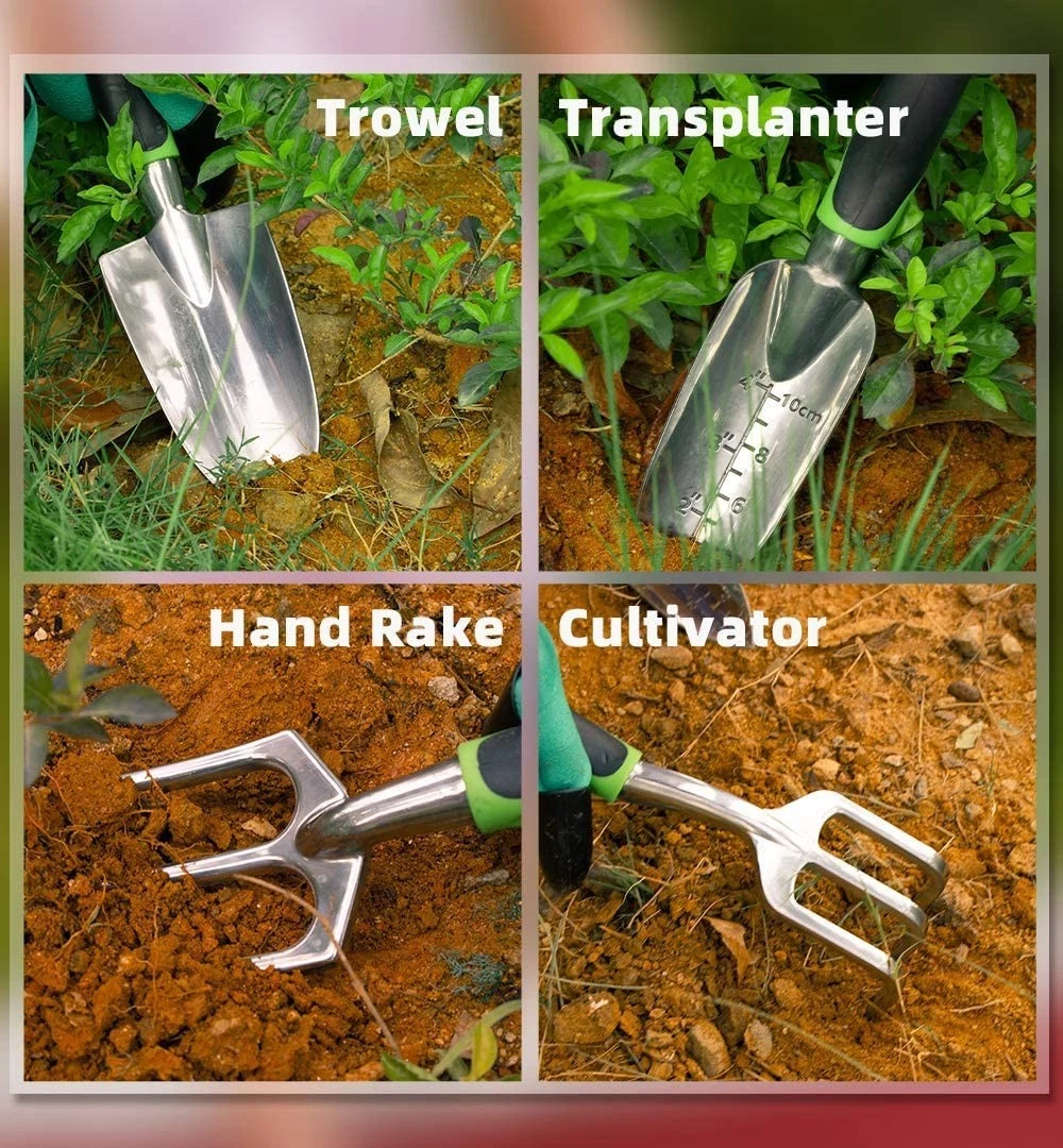 Gardening Tools Kit Box Garden Hand Tool 9pieces Set