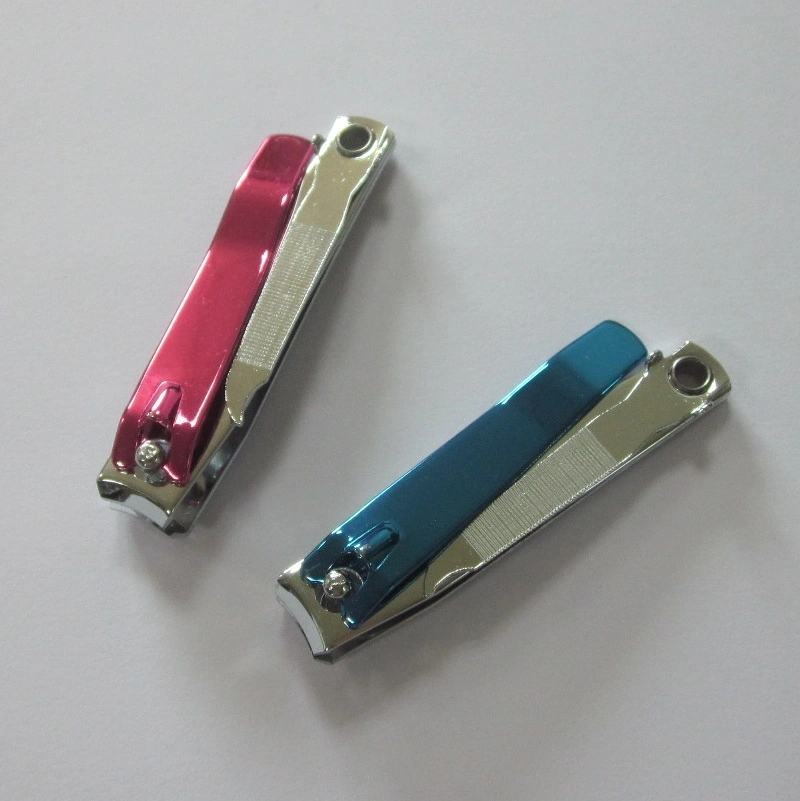 2018 Nail Clipper with Nail File and Colorful Electrophoretic Handle