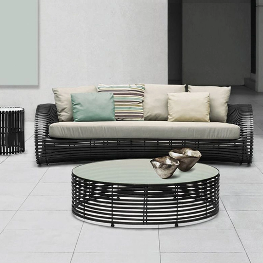 Hot Design Contemporary Garden Sofa Furniture Wicker Rattan Furniture Outdoor Sofa Set