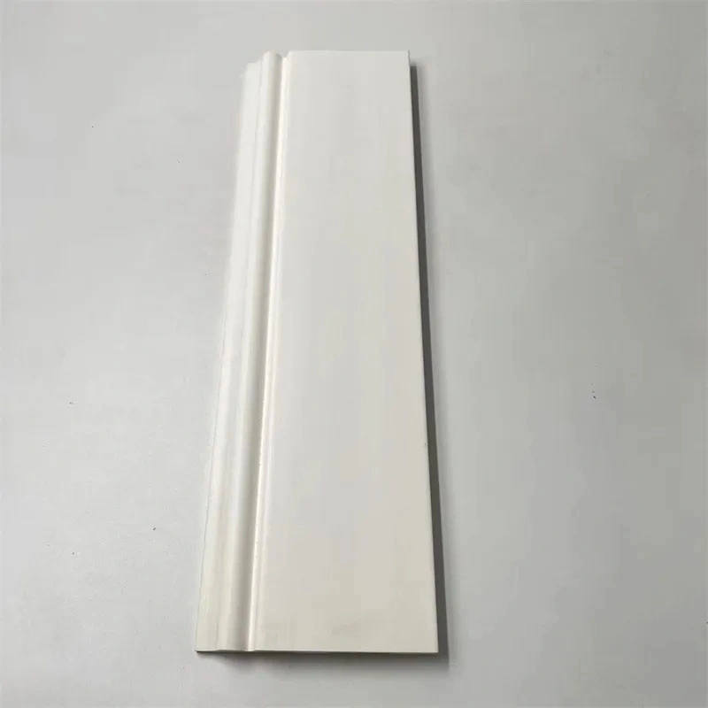 Modern White Skirting PS Mouldings Lines Plastic Baseboard Flooring Molding Skirting