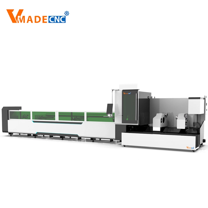 8mm Galvanized 6020 3000W CNC Square Tube Fiber Laser Cutting Machine