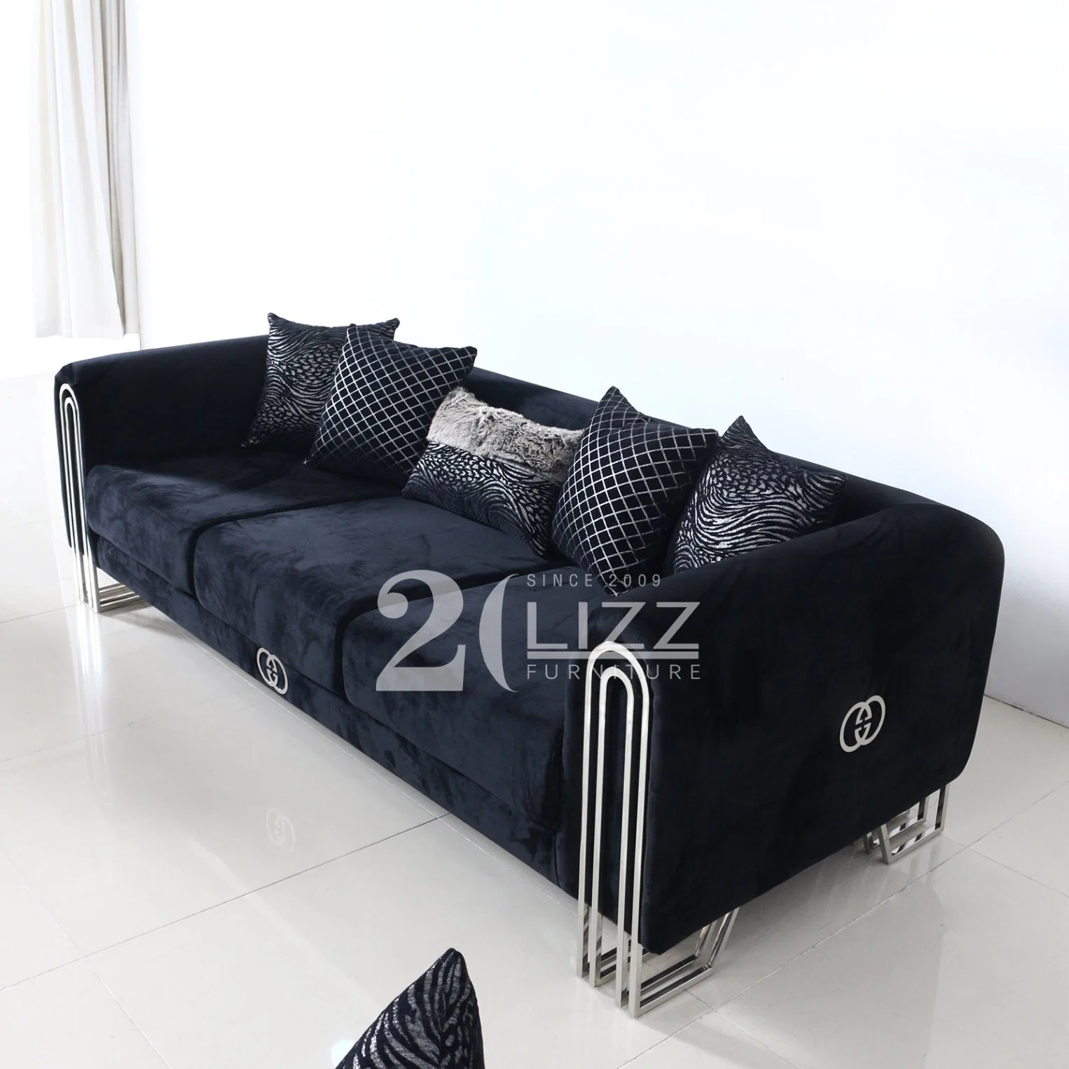 Wholesale/Supplier Living Room Furniture Luxury Set Home Furniture Fabric & Leather Sofa