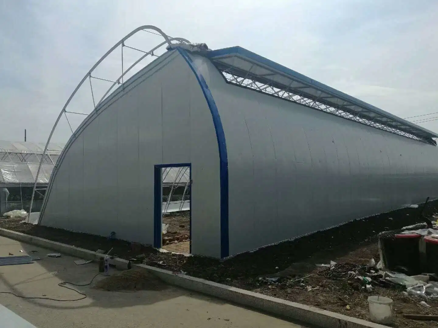 Film-Coated Greenhouse with Anti-Corrosion Treatment