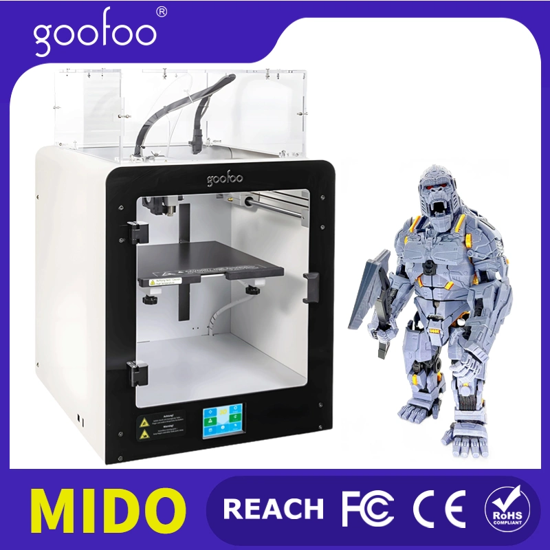 Goofoo 3D impresora DIY máquina de impresión industrial Desarrollador Precio unitario 3D impresión con nivelación automática