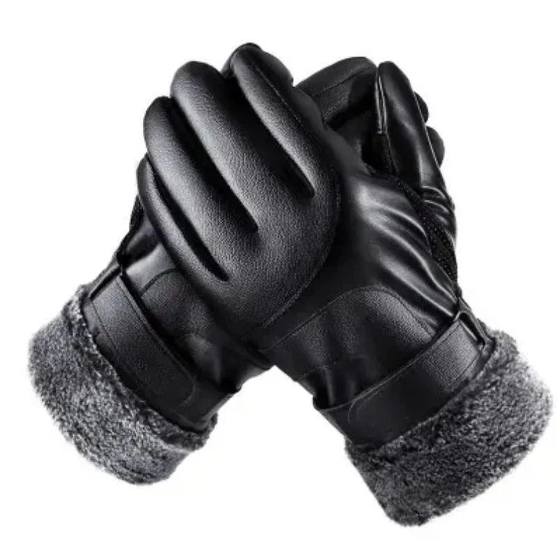 Outdoor Sports Touch Screen Thickened Windproof Warm Polyester Gloves