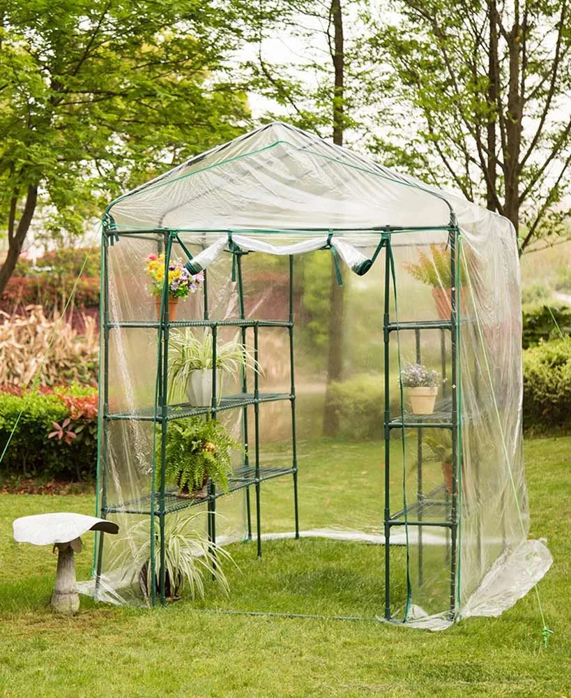 Custom Size Plastic PVC Walk-in Garden Greenhouse