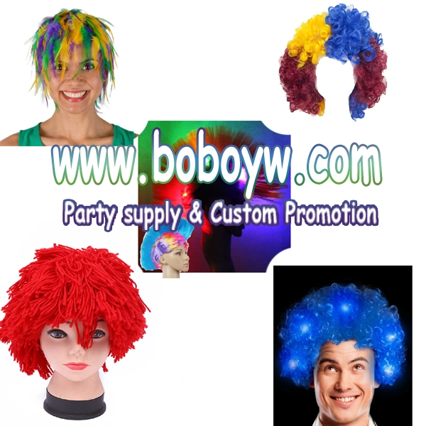 Holiday Decoration Afro Wig Costume Party Wig Elle Wig Halloween Wig Custom Wig (C3088)