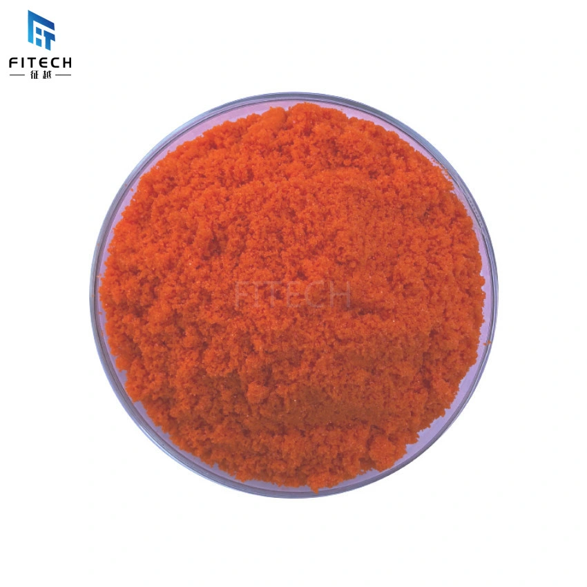 High Purity 99.95% Orange Red Granular Crystal Ammonium Cerium Nitrate