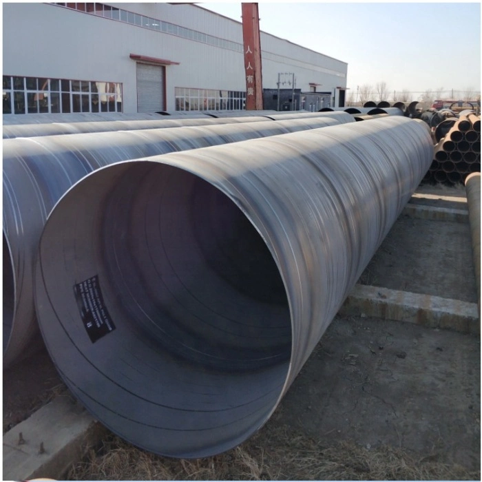 Spiral Steel Tube API 5L ASTM A252 SSAW Carbon Welded Pipe Large Diameter Structure