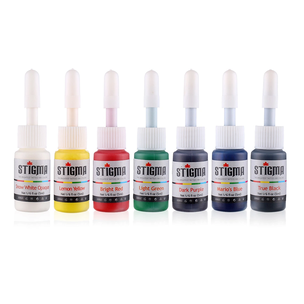 7 Colors/Set Stigma Tattoo Ink Good Quality (USA Standard) - Hot Sell Mixing Tattoo Ink 5 Ml/Bottle