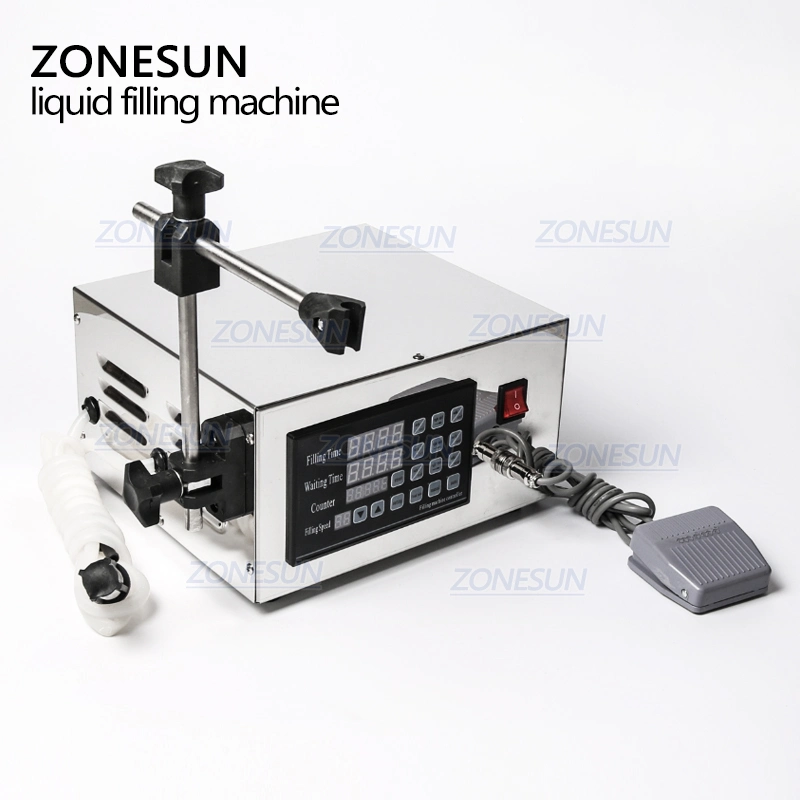 Zonesun Ck-280 Magnetic Pump Filler Liquids Density Water Bottling Equipment for Perfume Beverage