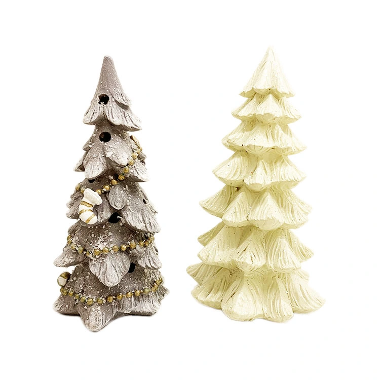 Cheap Artificial Polyresin Christmas Tree 15cm Height