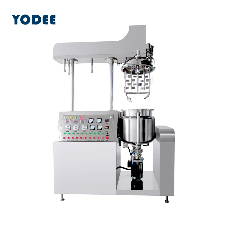 Manufacturing Vacuum Homogenizer Emulsifier Hydraulic Lifting Ointment Mayonnaise Making Machine